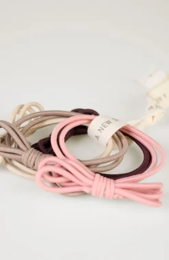 4 st. scrunchies multi/rosa - ø6cm