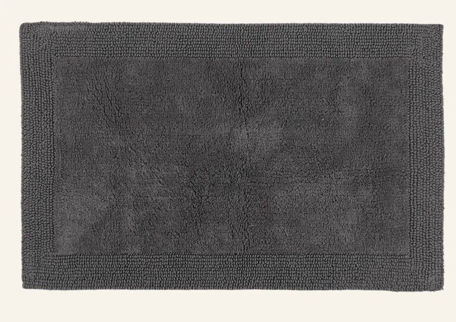 Badrumsmatta grå - 50x80 cm