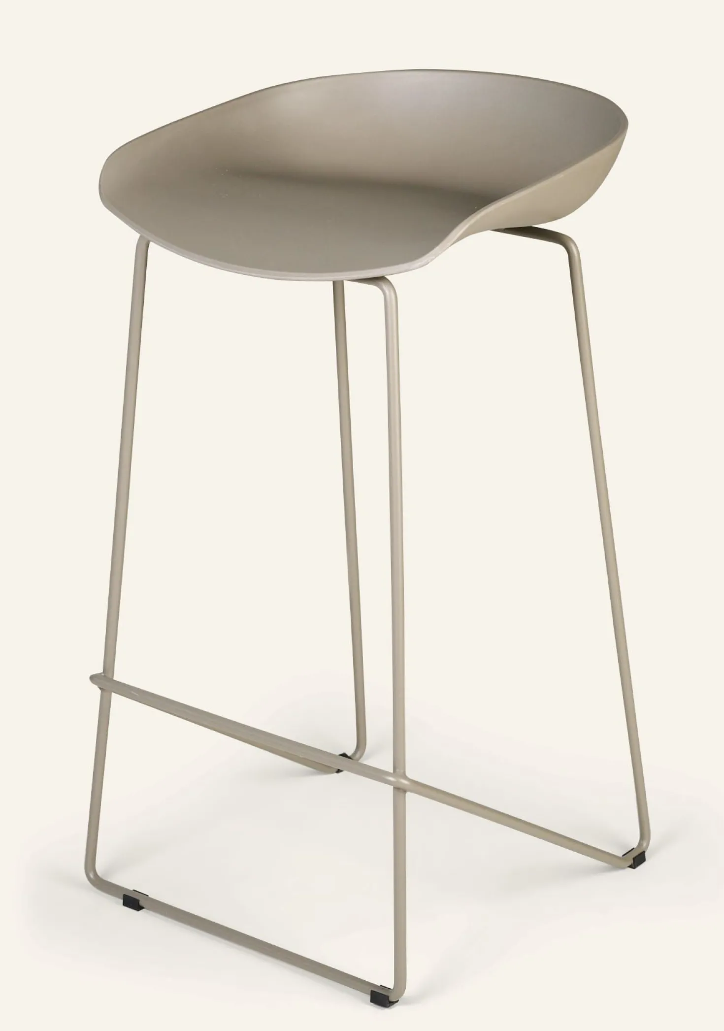 Barstol taupe - 44x43x79 cm