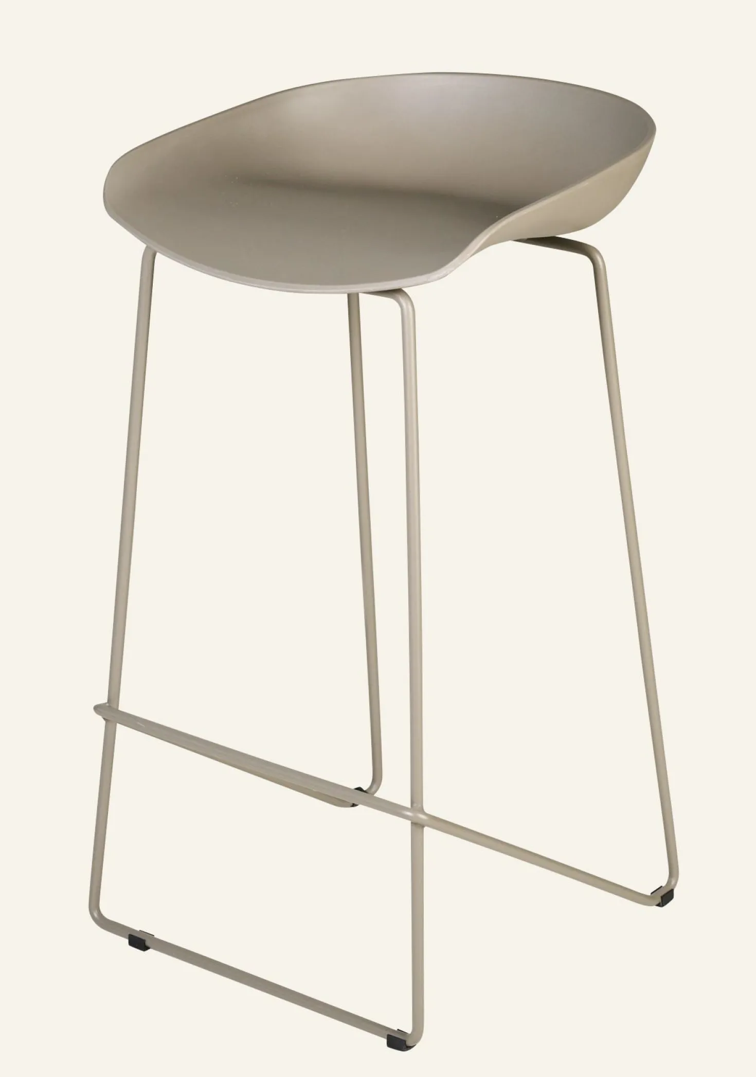 Barstol taupe - 44x43x79 cm