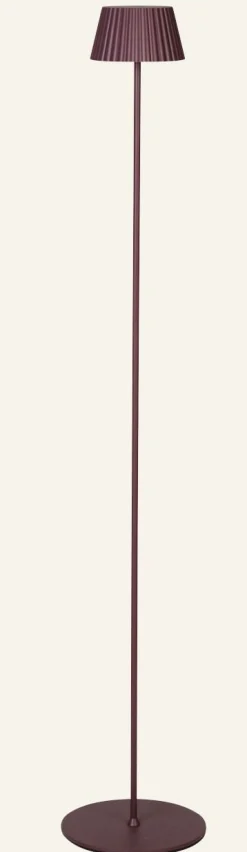 Batteridriven golvlampa burgundy - 122 cm ø13,5