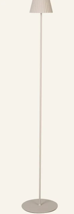 Batteridriven golvlampa beige - 122 cm ø13,5