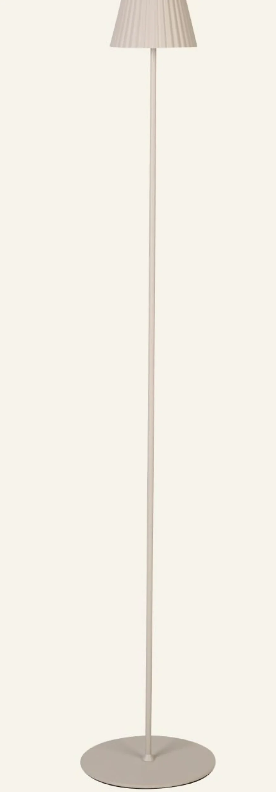 Batteridriven golvlampa beige - 122 cm ø13,5