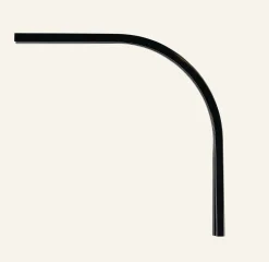 Båge 90° svart - 20x20 cm