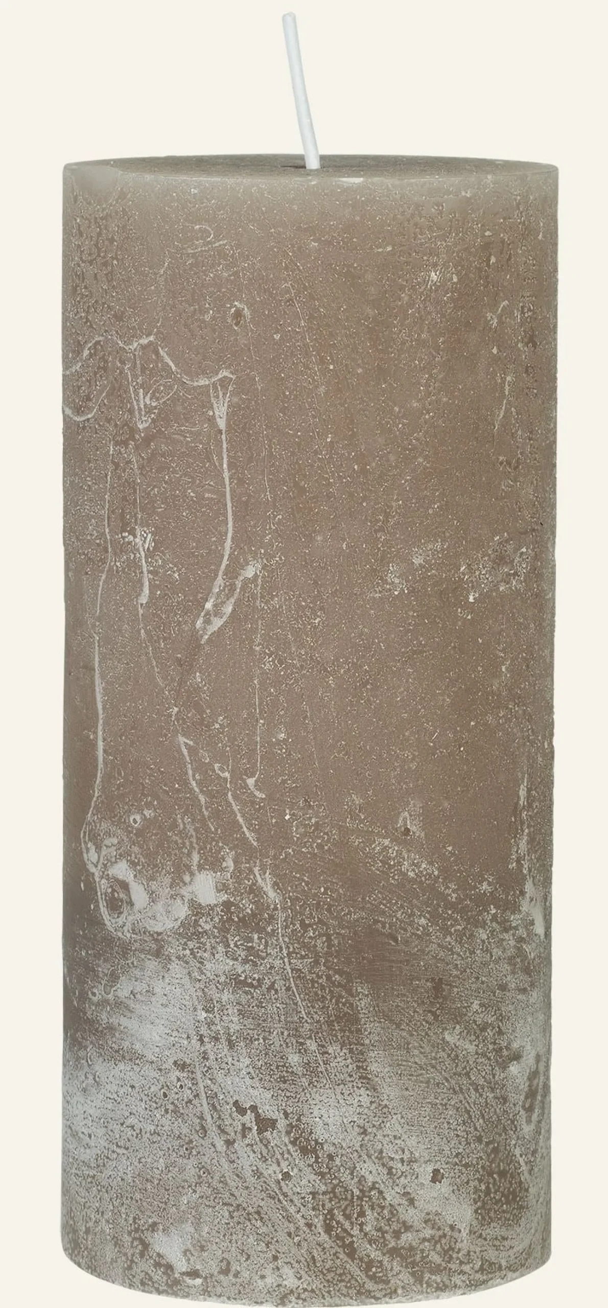 Blockljus beige - 7x10 cm