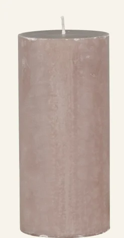 Blockljus beige - 6,8x15 cm