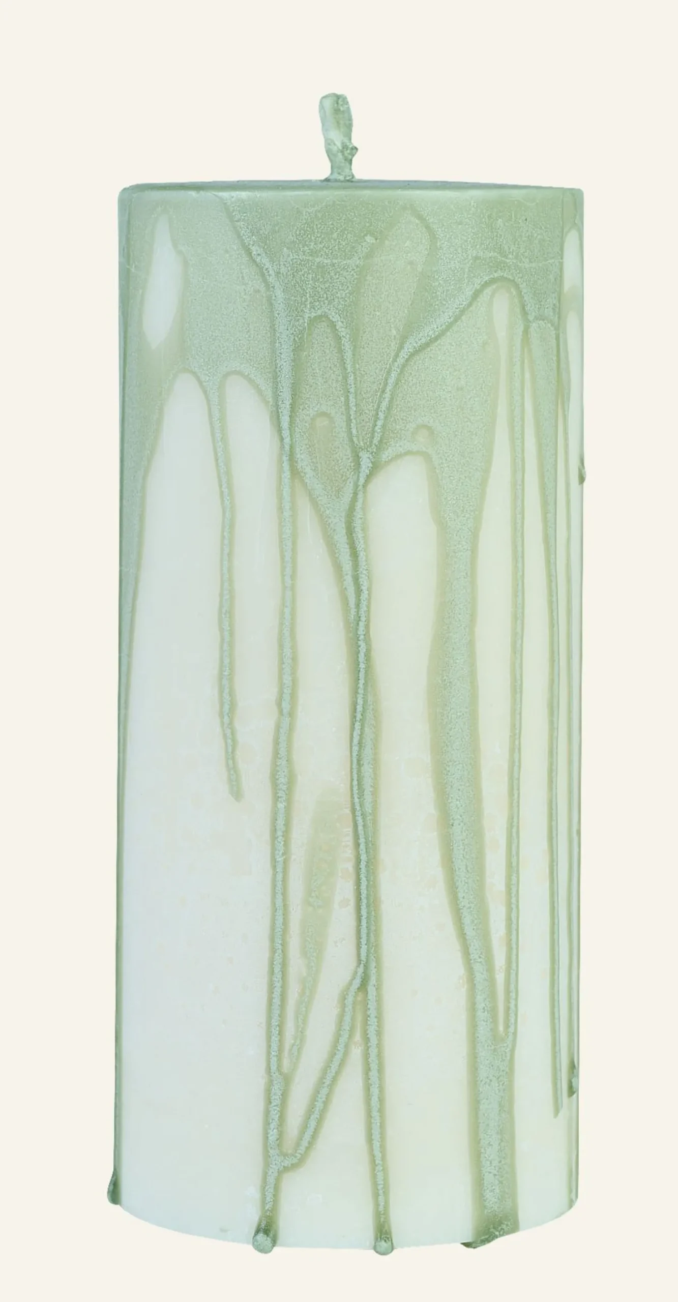 Blockljus grön - 6,8x15 cm