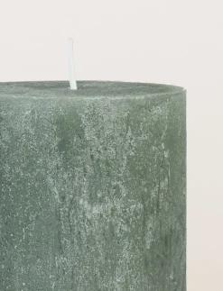 Blockljus grön - 7x10 cm