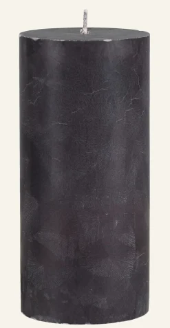 Blockljus mörkgrå - 6,8x15 cm