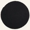 Bordstablett svart - ø38 cm