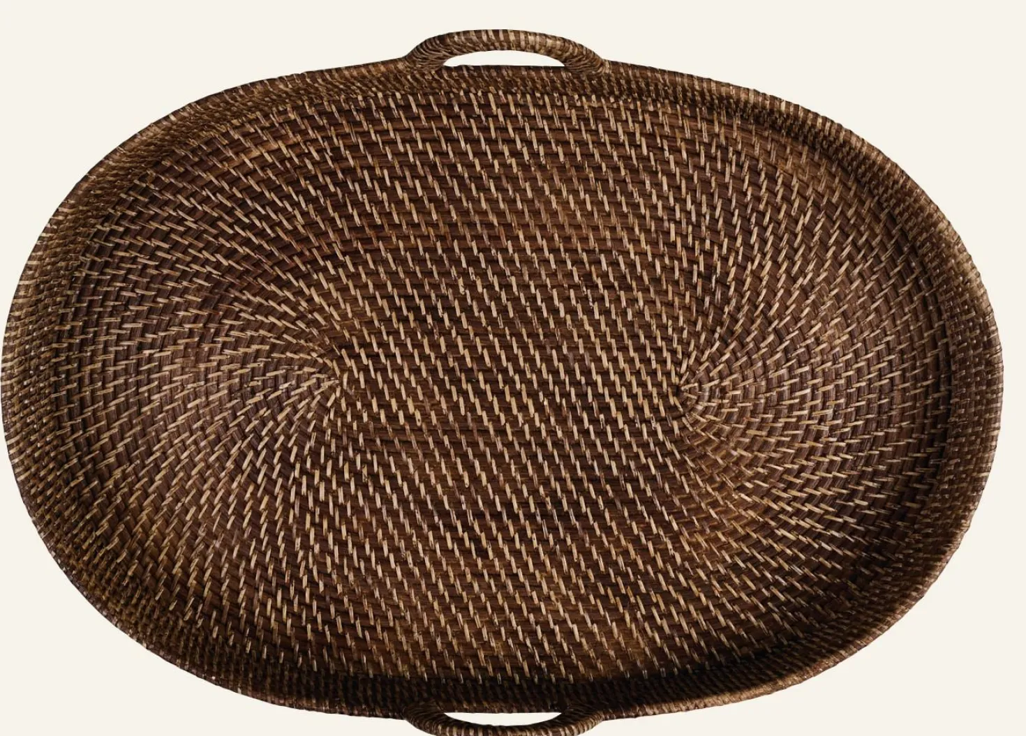 Bricka mörkbrun - 49x73x9 cm