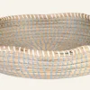 Dekor skål ljusblå - 8x39x39 cm