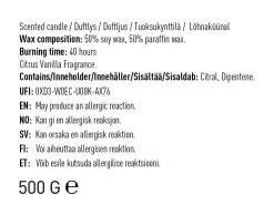 Doftljus beige - 500 g
