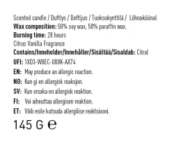 Doftljus beige - 145 g