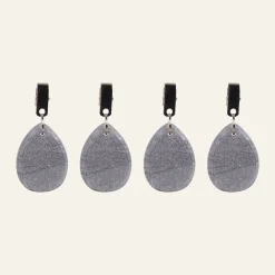 Duktyngd, 4-pack mörkgrå - 5 cm