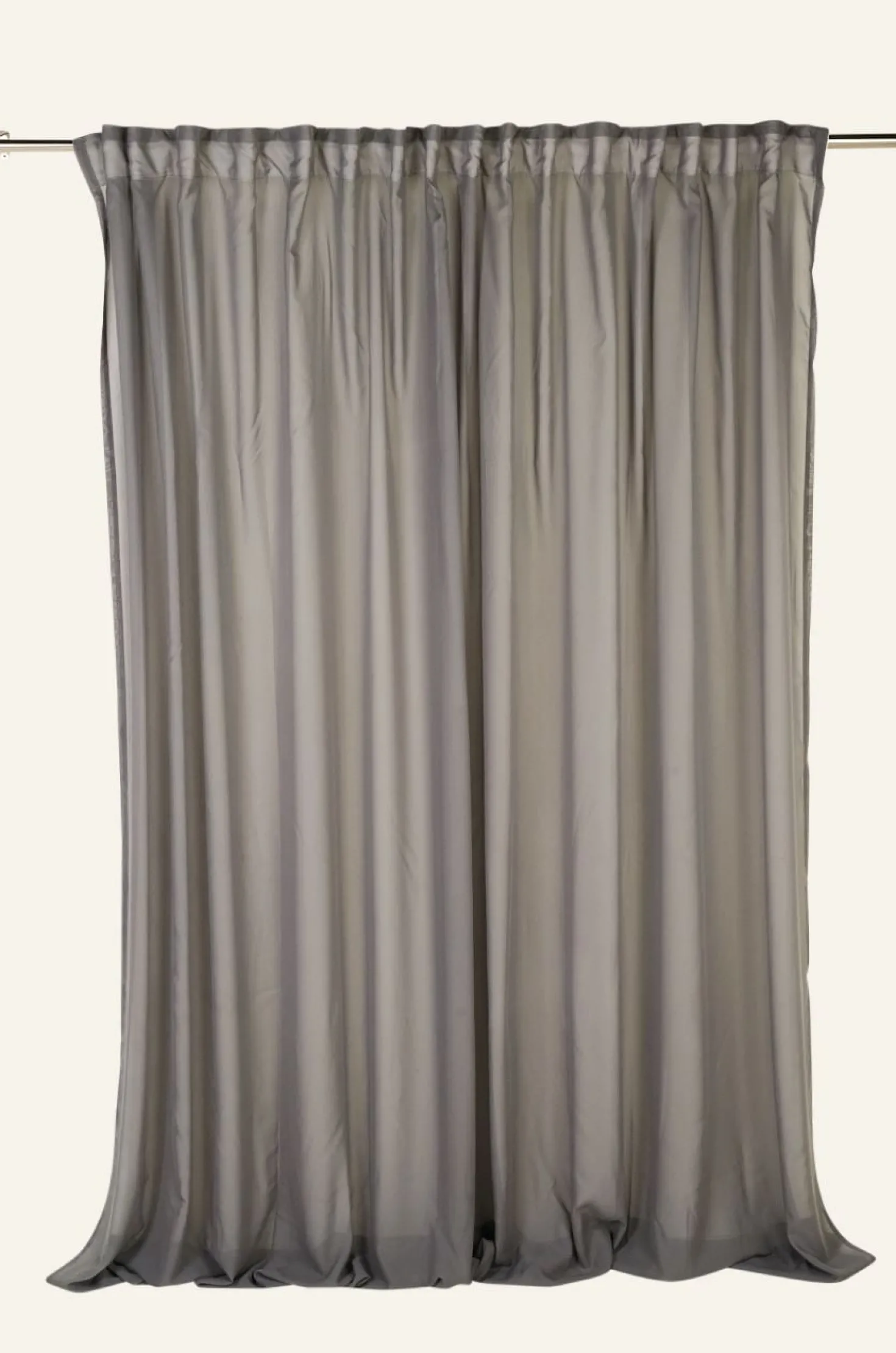 Extra bred gardin mörkgrå - 270x300 cm