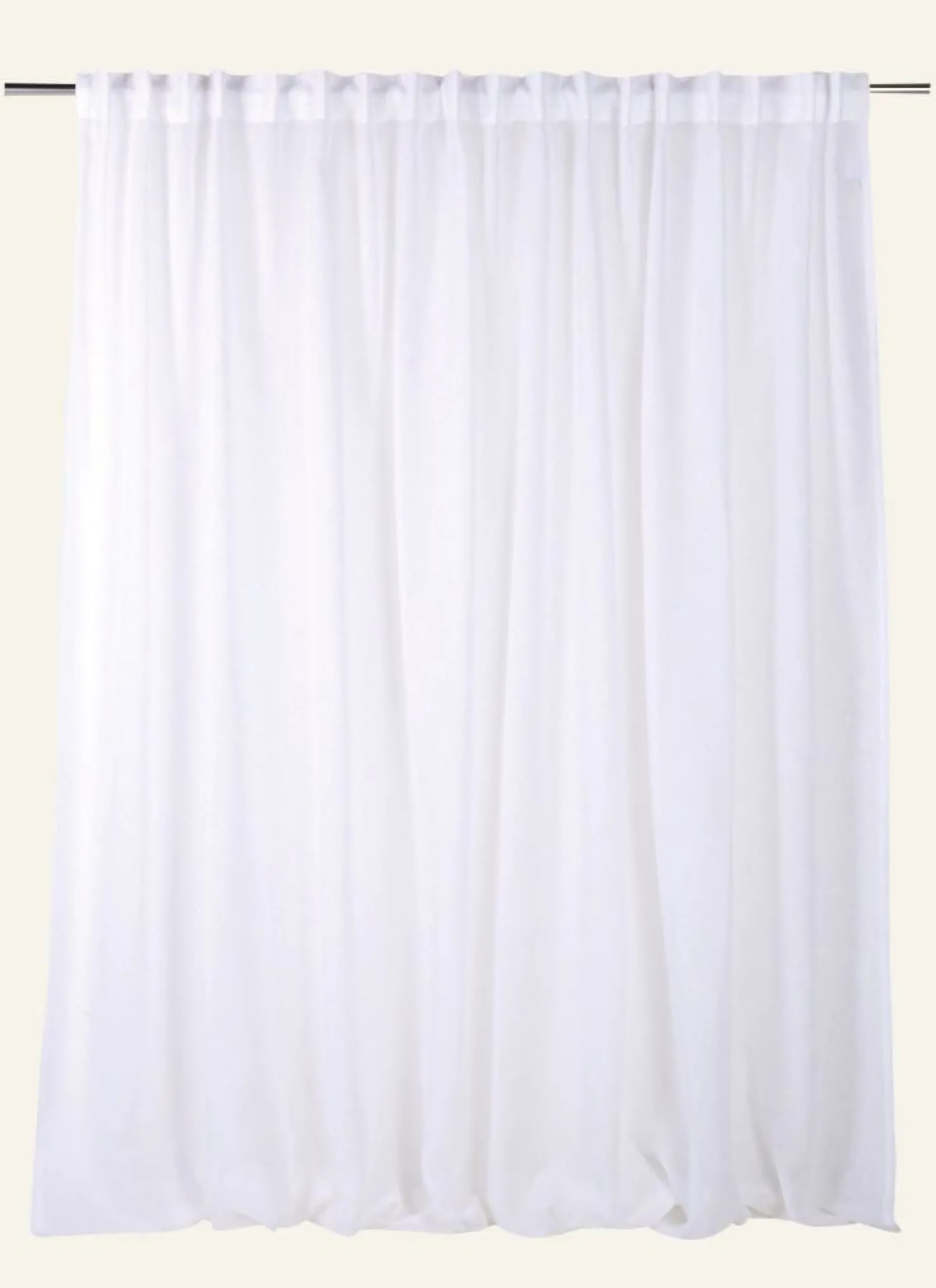 Extra bred gardin offwhite - 280x240 cm