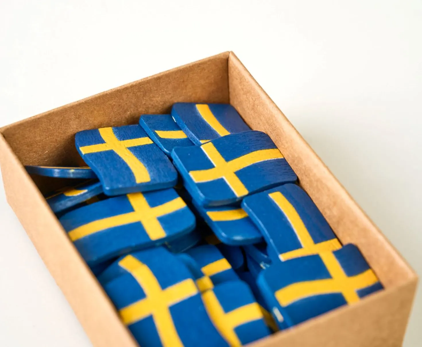 Flaggpynt multi/blå - 50stk