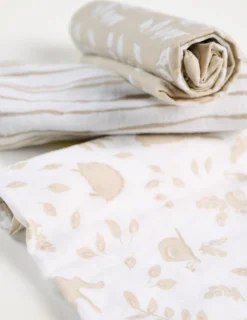 Flanellhanddukar beige - 50x50 cm