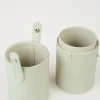 Fodral för sminkborstar beige - 8x20 cm