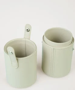 Fodral för sminkborstar beige - 8x20 cm