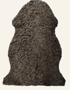 Fårskinn mörkbrun - 85 cm