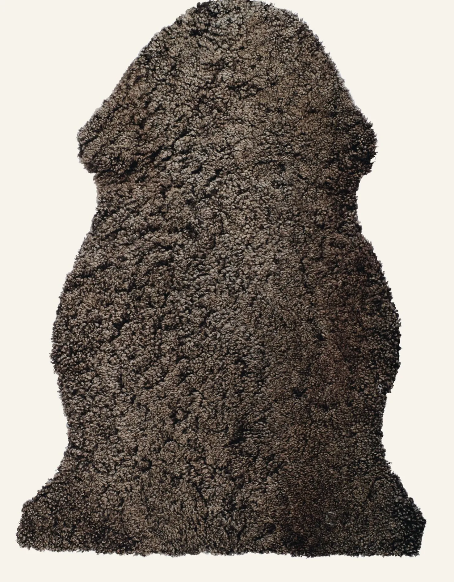 Fårskinn mörkbrun - 85 cm