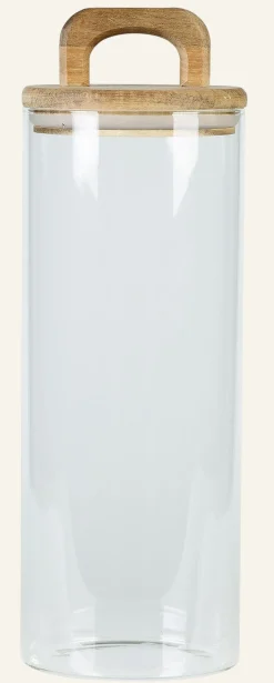 Förvaringsburk transparent - ø10 x h13,5cm
