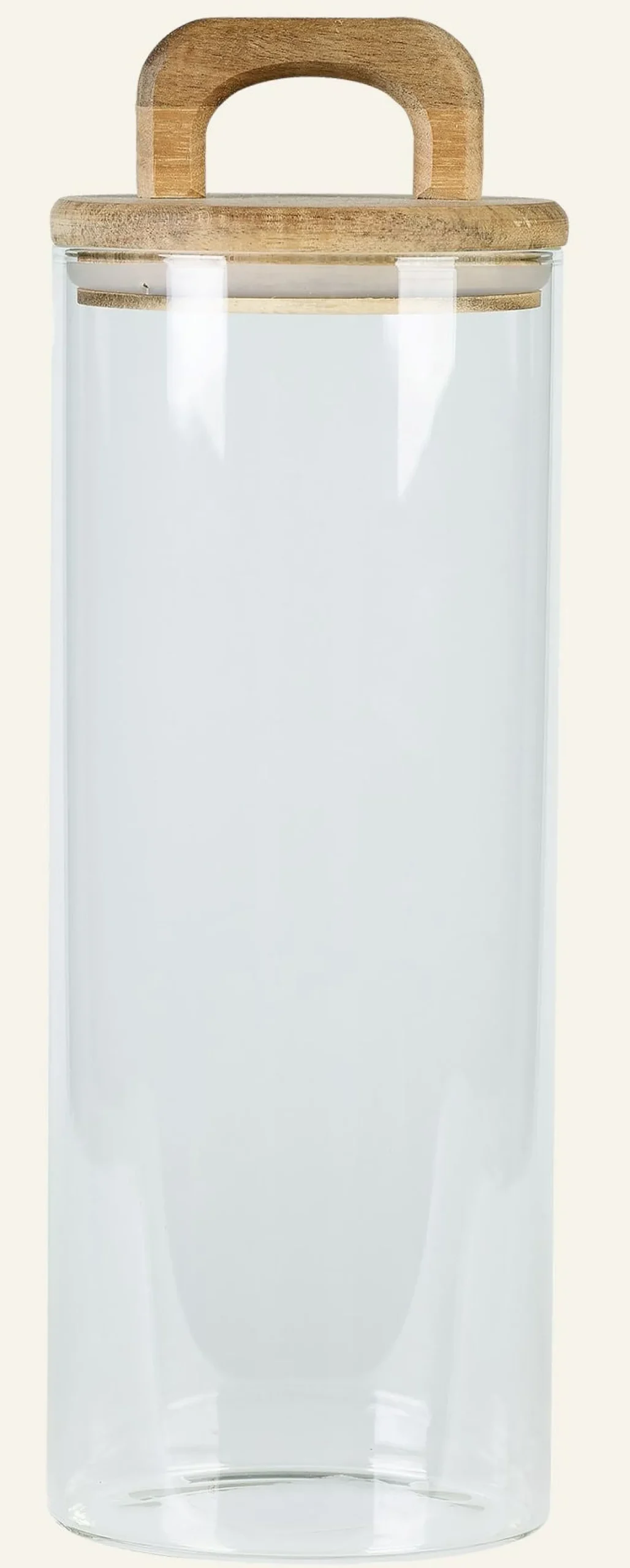 Förvaringsburk transparent - ø10 x h13,5cm