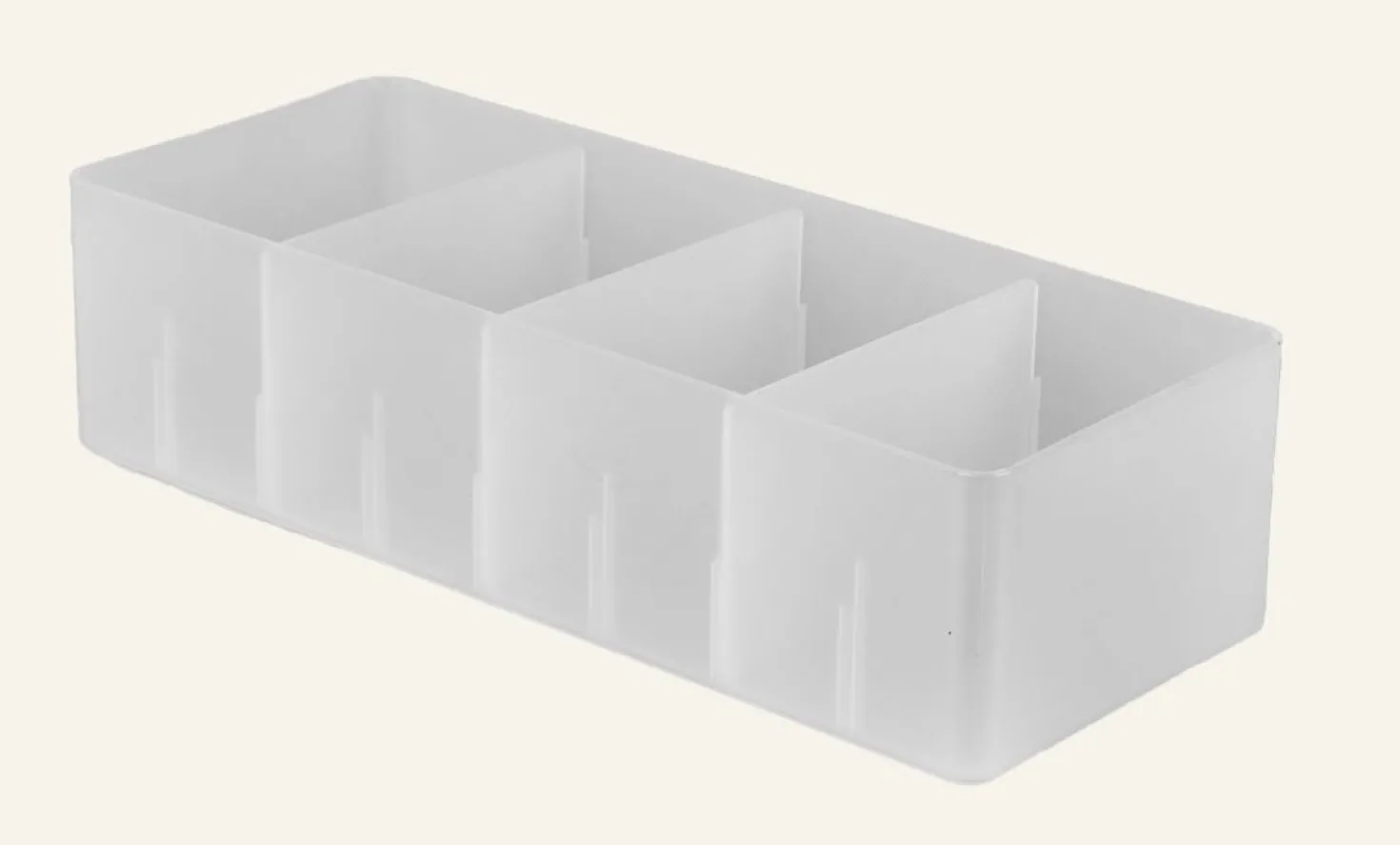 Förvaringslåda frostad - 29x11,7x7,5 cm