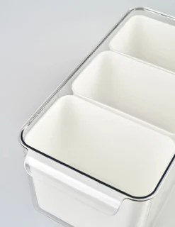 Förvaringslåda offwhite - 16x31,5x14,5 cm