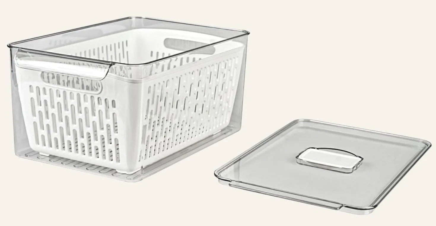 Förvaringslåda offwhite - 21x32,5x15,5 cm