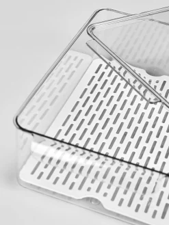 Förvaringslåda offwhite - 11x34x9 cm