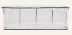 Förvaringslåda transparent - 17,3x27,5x9,5 cm