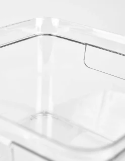 Förvaringslåda transparent - 25x25x15,5 cm