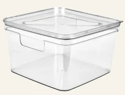 Förvaringslåda transparent - 25x25x15,5 cm