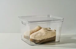 Förvaringslåda transparent - 25x25x15,5 cm