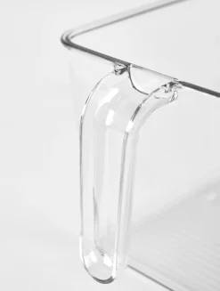 Förvaringslåda transparent - 12,5x30x11 cm