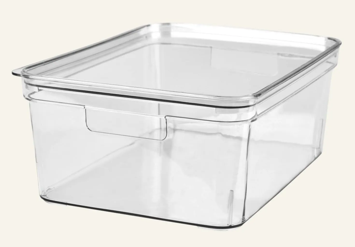 Förvaringslåda transparent - 27x36x22 cm