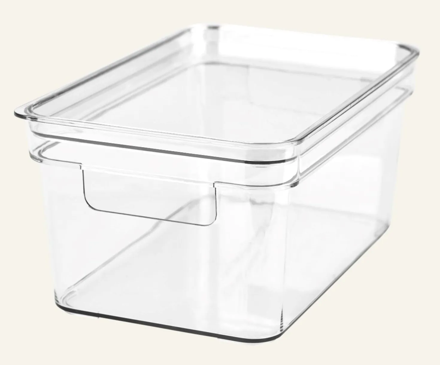 Förvaringslåda transparent - 27x36x22 cm
