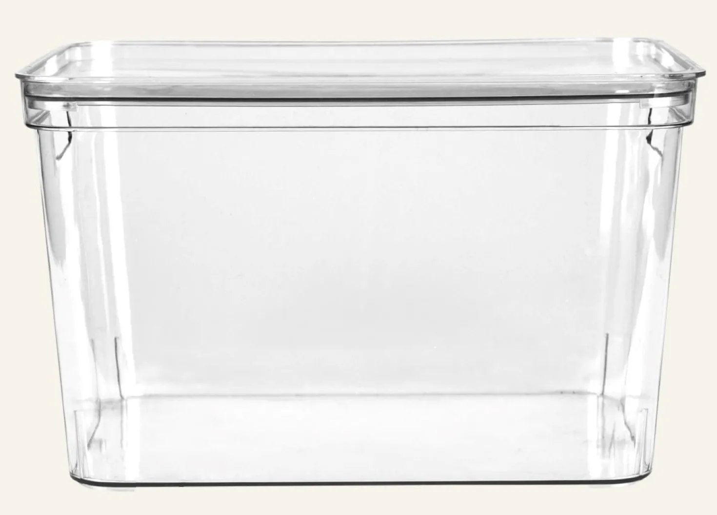 Förvaringslåda transparent - 27x36x22 cm