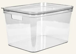 Förvaringslåda transparent - 27x36x22 cm