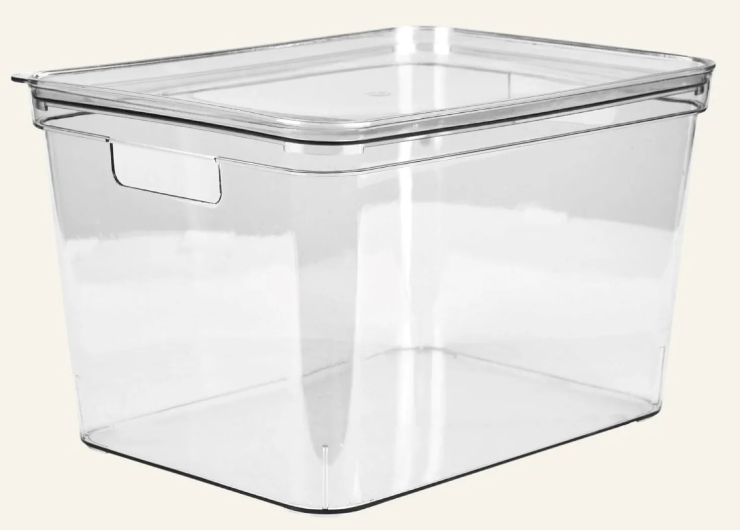 Förvaringslåda transparent - 27x36x22 cm