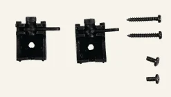 Fäste 2st svart - 3 cm