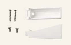Fäste 2st vit - 7 cm
