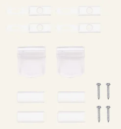 Fäste till plissègardin vit - 000