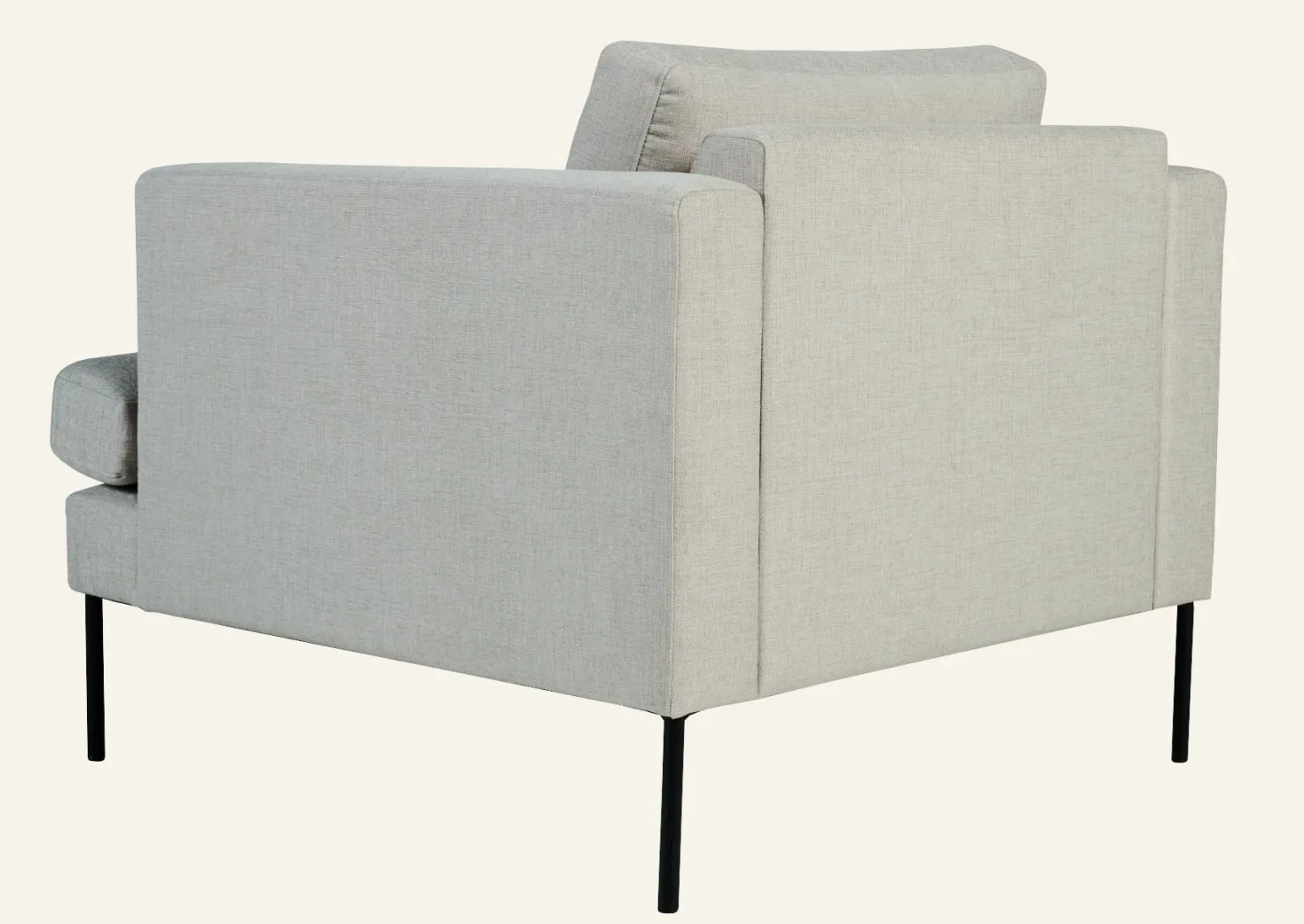 Fåtölj beige - 93x94x80 cm