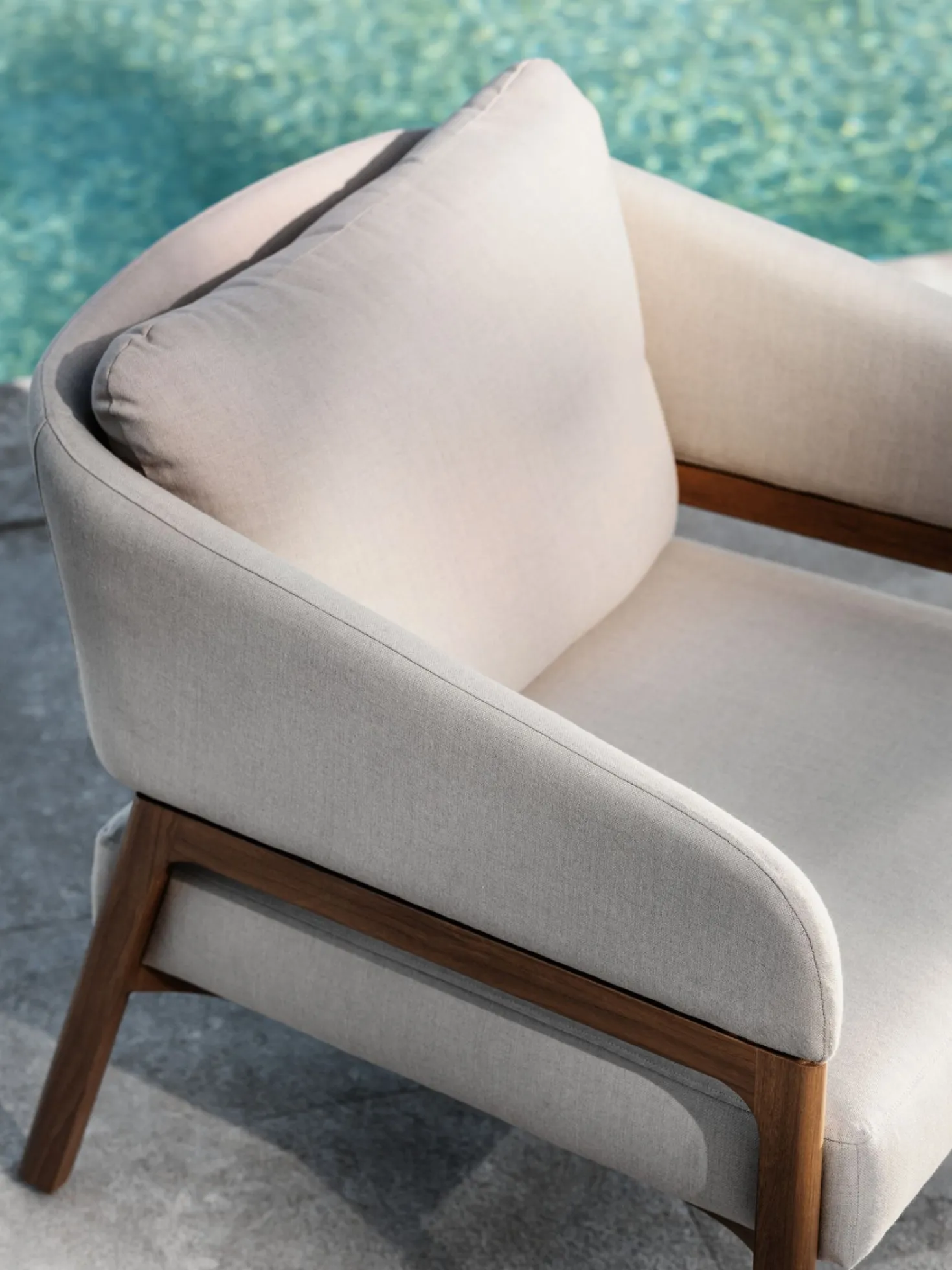 Fåtölj beige - 79x133,5x73 cm
