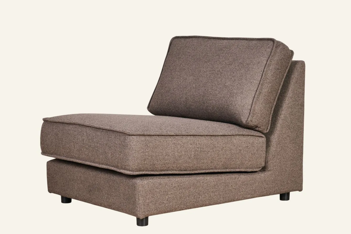 Fåtölj brun - 74x95x79 cm