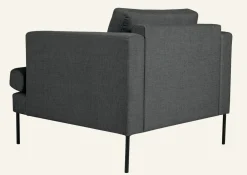 Fåtölj grå - 93x94x80 cm
